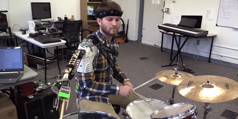 Robotic Third Arm Turns Drummers Into Beat Machines