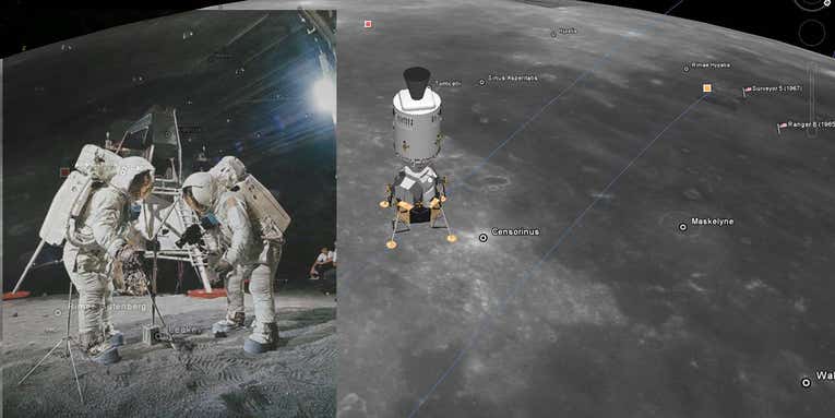 Fly to the Moon with Google Earth