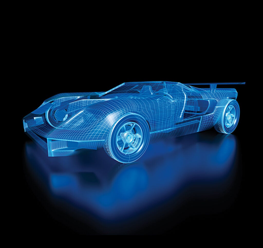 3-D Design of a car