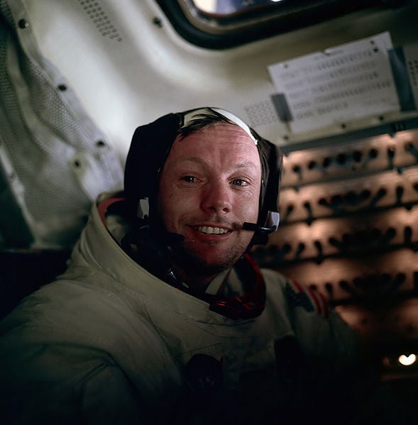 Buzz Aldrin took this photo after Armstrong completed his lunar EVA during Apollo 11.