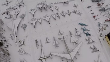 Russian Planes In Snow