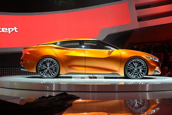 In what could be a preview of the new Maxima, Nissan showed off a new Sport Sedan concept. We really like the floating roof design, mean-looking V-shaped front grille, and futuristic, boomerang-shaped head and taillights. We think the design is reminiscent of the Tesla Model S in all the right ways.