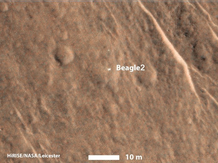 Color image of Beagle-2 on Mars