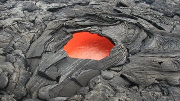 A Skylight View Of A Volcano