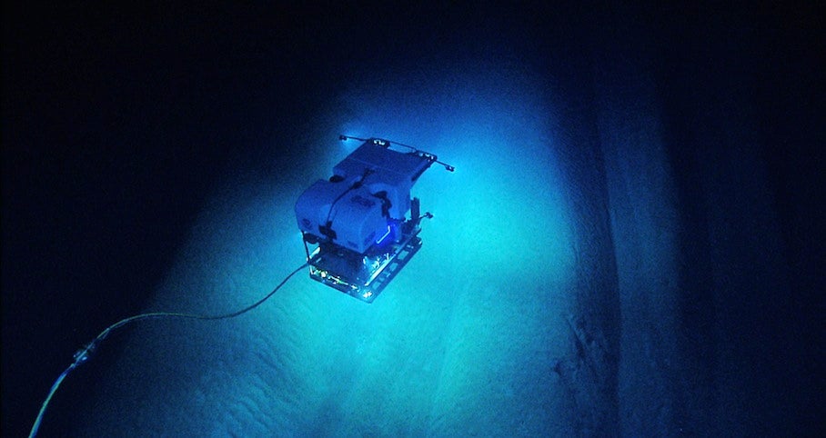ROV Deep Discoverer explores the interesting geomorphology of Bryant Canyon.