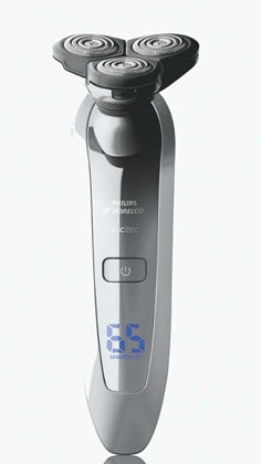 This razor follows all your contours. An ultrathin central driveshaft allows for more freedom of movement, the three rotating blades independently flex up and down, and the entire head spins a full 360 degrees. Philips Norelco arcitec $170-250; <a href="http://philips.com">philips.com</a>