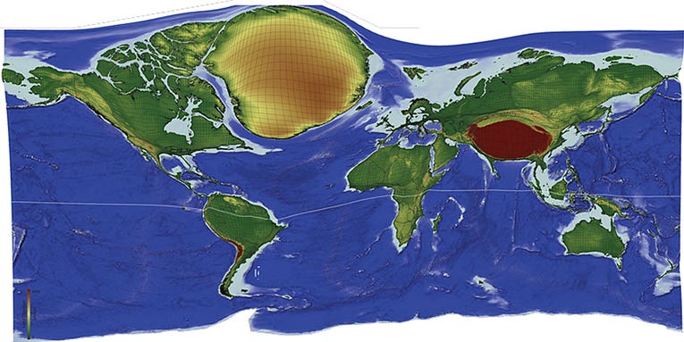Earth’s Most Remote Locations Revealed In ‘Lonely Planet’ Cartogram