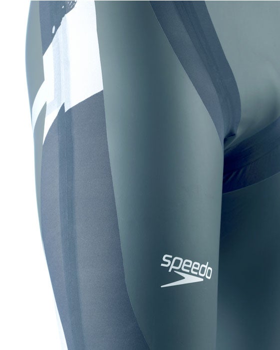 The suit has eliminated stitching and instead relies on ultrasonic welding to further reduce drag.