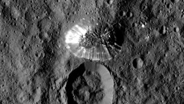 Dawn Spacecraft Snaps A Closeup Of Mysterious Pyramid On Ceres