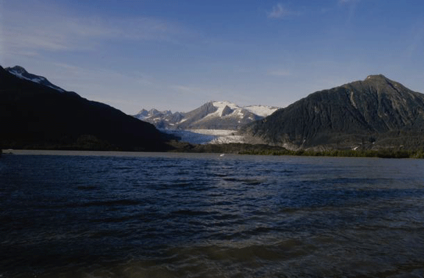 The Mendenhall Glacier near Juneau, Alaska, in 2004