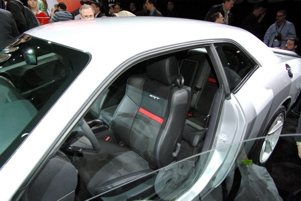 The interior of the SRT8.
