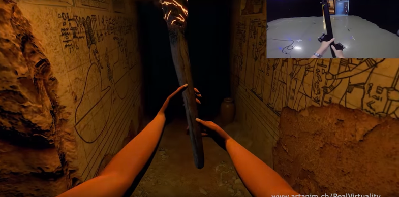 Watch Two Real People Pass A Torch In A Virtual Reality World