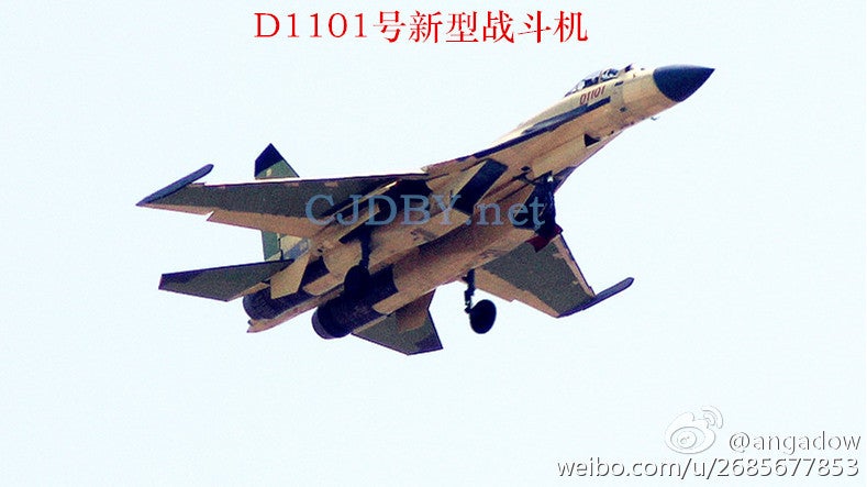 China Su-27 J-11D Flanker