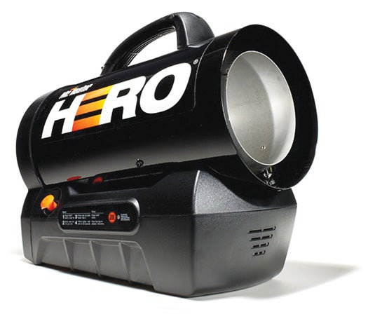 Standard forced-air heaters make a ton of noise, but Mr. Heater's battery-powered model cuts sound pollution by half. Its brushless DC fan eliminates the need for high fuel-nozzle pressure. Lower pressure allows combustion noise to disperse. <a href="http://mrheaterhero.com/">Mr. Heater HERO</a> ** $190**