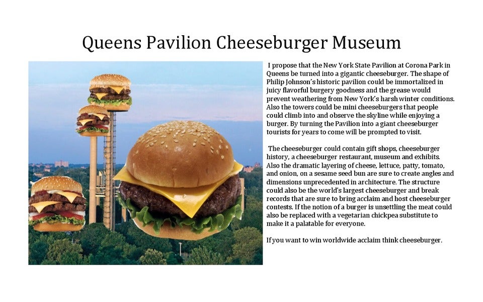 New York State Pavilion as a Cheeseburger Museum