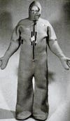 You may look like Gumby while wearing this suit, but it could save your life (if not your social life). The <em>Survival Suit</em> served as a warm flotation device in the case of a shipwreck. Wearing it, people could survive up to 16 hours in 40-degree water. Normally someone floating in cold water would succumb to hypothermia in a matter of minutes. One size fits all. <em>June 1976</em>