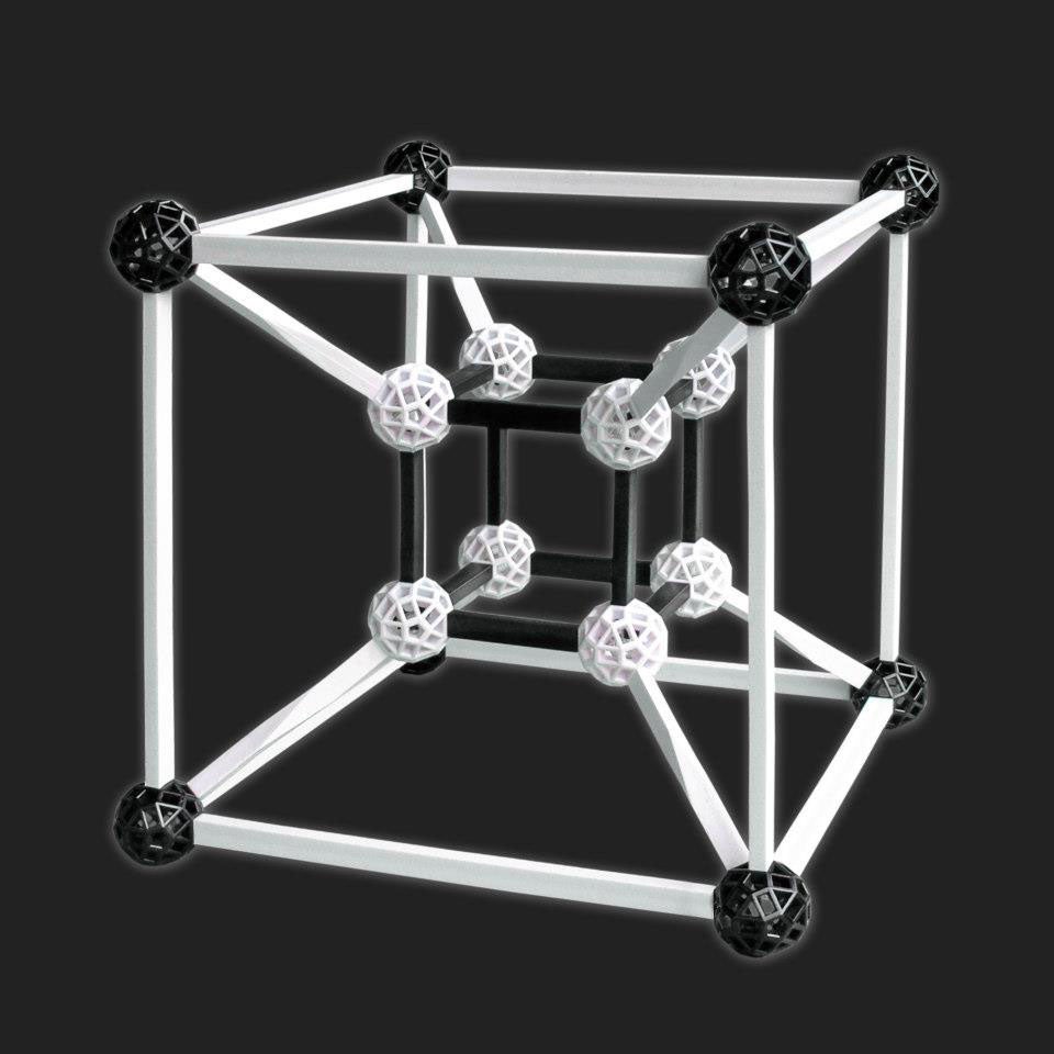 With a Zometool building kit, you can construct every shape possible -- from a high-rise to the structure of the next vaccine. Each spherical base unit has 62 slots. The slots are three different shapes--triangles, rectangles and pentagons--and each shape has a corresponding stick that fits into it. Because of the angle and proportions of the pieces, you can build mathematically perfect ice crystals, Archimedean solids, or viruses. Nobel prize winners have used previous versions to model their concepts. The Design Series nixes the primary colors, standing in classy black and white.
