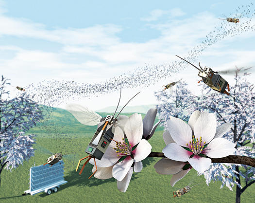 Robotic Insects Could Pollinate Flowers and Find Disaster Victims