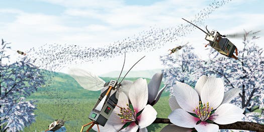 Robotic Insects Could Pollinate Flowers and Find Disaster Victims