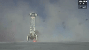 New Shepard rocket after its fifth landing