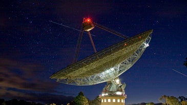 Parkes radio telescope in New South Wales, Australia