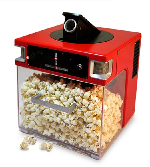 Video: The Popinator Tracks Where Your Voice Is Coming From And Shoots Popcorn Into Your Mouth