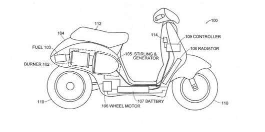 Dean Kamen-Designed Electric Scooter Concept Can Run on Anything Flammable