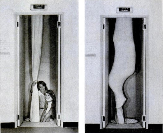 "The sleeve system, which Otis Elevator is selling in France and Spain, beats conventional escape methods on a number of counts. Unlike a chute, it takes up only a narrow column of space, and its synthetic fibers won't cause friction burns. Babies and young children ride down in the arms of an adults, who can still control falling speed with knees and elbows." Read the rest of the story in the December 1978 issue of <em>Popular Science</em>.