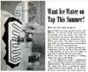 There's nothing quite like a glass of cold water on a summer's day. Nowadays, most refrigerators can dispense ice and water, but during the spring of 1950, refrigerated taps were more of a hobbyist's project than a feature people expected to see in their kitchens in the near future. In this article, we provided two methods people could use to install a faucet on the outside of their refrigerators. The system pictured left draws water from house pipes, and then pumps it through coiled copper tubing inside a water tank in the refrigerator. Read the full story in "Want Ice Water on Tap This Summer?"