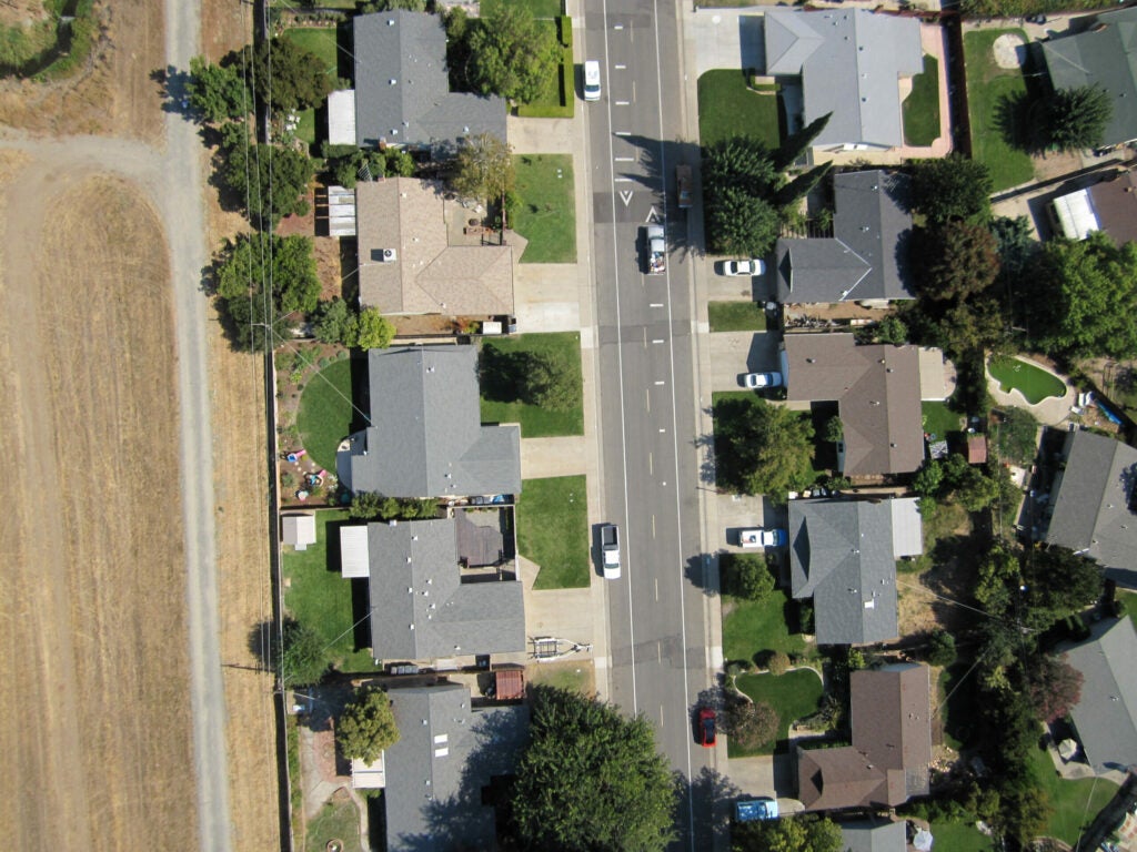 Aerial View of Houses
