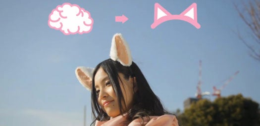 Video: Japanese Mind-Controlled Cat Ears Erect and Flatten To Reflect Your Thoughts