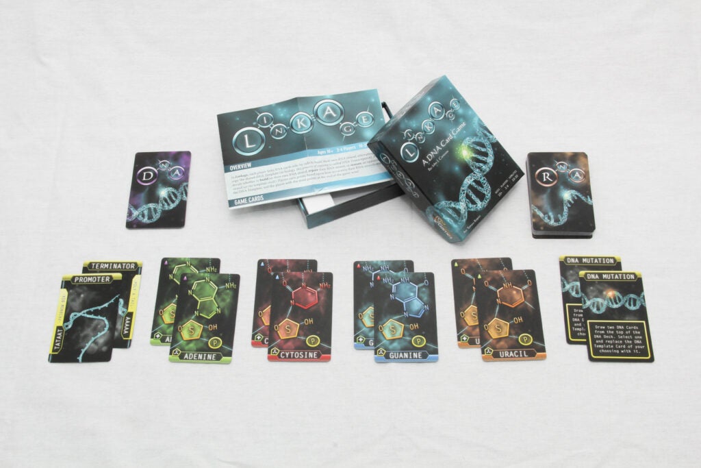 Learning genetics can be tough, unless you're doing it with Linkage. The card game challenges players to build the longest strand of RNA, while mutating that of their opponents. It also teaches players how to accurately match DNA and RNA. <a href="http://www.amazon.com/Linkage-A-DNA-Card-Game/dp/B00NAEO482"><strong>$18</strong></a>