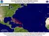 Invest 99L's projected path according to NHC