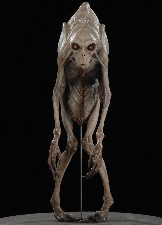A maquette, or scale model, of del Toro's horrifying homunculus.