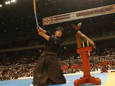 Video: A Master Swordsman Cuts A 100-MPH Fastball In Half