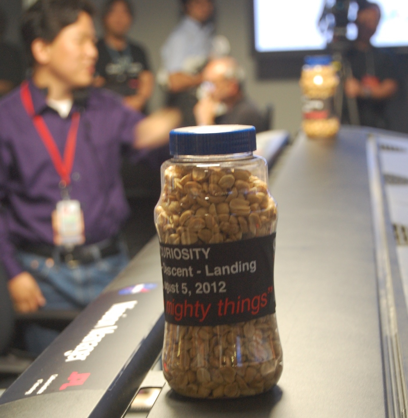 The Scene at NASA’s Mars Rover Landing Watch: Peanuts, Playoff Beards and Other Curiosities