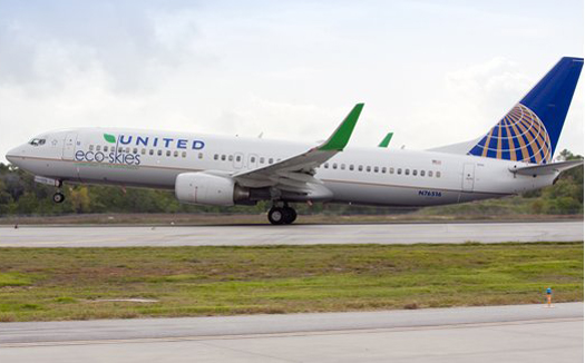 Last November, a United Airlines 737 made the first U.S. commercial flight running on a biofuel blend, a 60:40 mix of conventional jet fuel and Solajet. Solazyme, a California startup, makes Solajet by feeding biomass sugars to genetically modified microbial algae. United has since agreed to purchase 20 million gallons of Solajet a year starting in 2014—a significant step toward biofuel adoption in the airline industry.