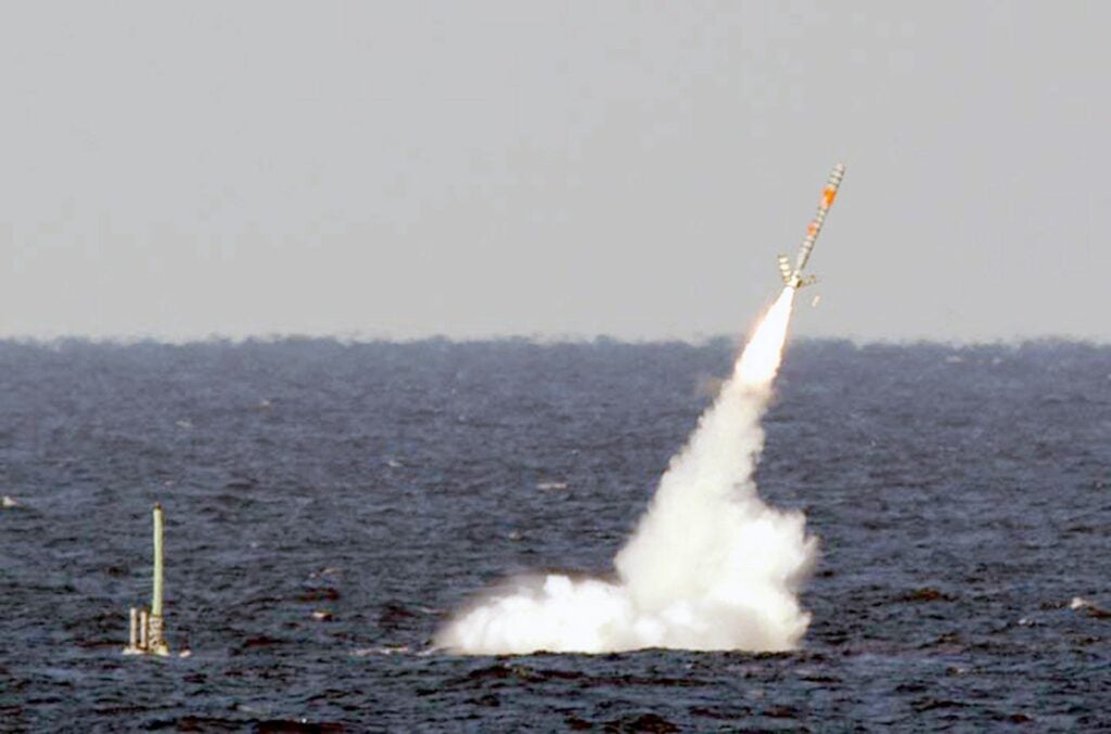 Tomahawk cruise missile launch