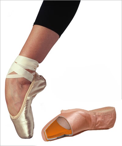 Capulet's Juliet d3o, which we previously covered, breathes new life into the ballet shoe, the basic design of which hasn't changed for three centuries. The d3o material in the toe and midsole gives the necessary stiffness for pointe dancers while retaining flexibility.