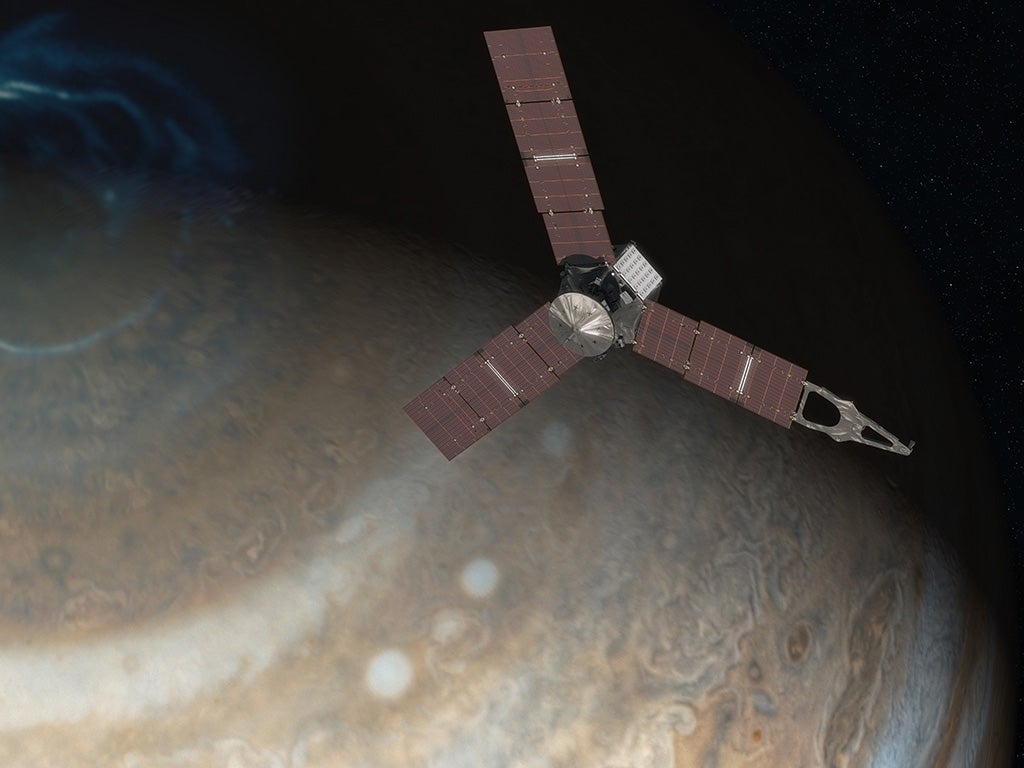 NASA's Satellite Juno at Jupiter