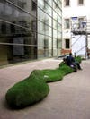 Alberto T. Estevez, the Genetic Barcelona Project's creator, also helped create the Biodigital Chair. Using parametric design tools, its designers determined the optimal shape for seating, then grew a layer of grass over the wooden model.