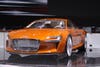And the torque-tastic (3,320 lb-ft!) Audi e-tron electric supercar, shown in a new tangerine hue--probably to distinguish it from the red Audi gas-powered supercars on the floor.