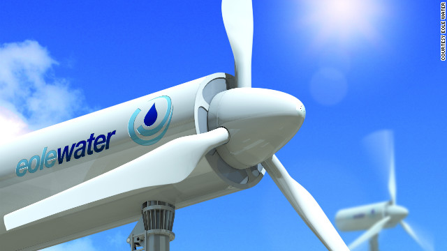 Turbine Condenses Clean Water From the Air and Generates Wind Power At the Same Time