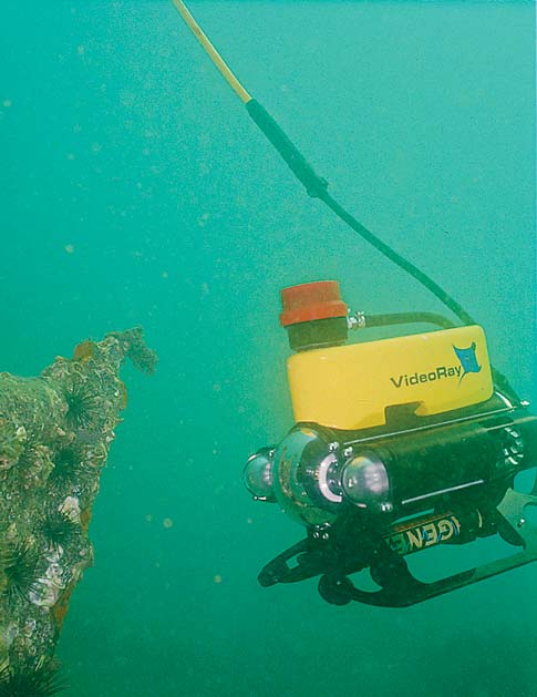 The ROV in action.