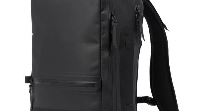 Black Ember used laser-cutting and bonding to make a rugged, waterproof backpack