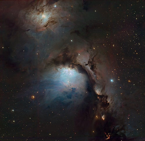 "Hidden Treasures," the European Southern Observatory's 2010 astrophotography contest, gave stargazing enthusiasts the chance to mine ESO archives for telescopic images, all in grayscale. Those up to the challenge edited and enhanced this raw data to reveal colorful glimpses of our universe. Over 100 images were submitted by amateur astronomers. This winning entry from Igor Chekalin earned him a trip to the ESO's Very Large Telescope in Paranal, Chile.