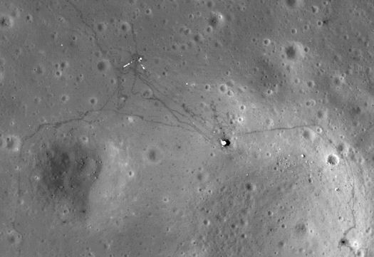 New NASA Photos Show Footprints on the Moon