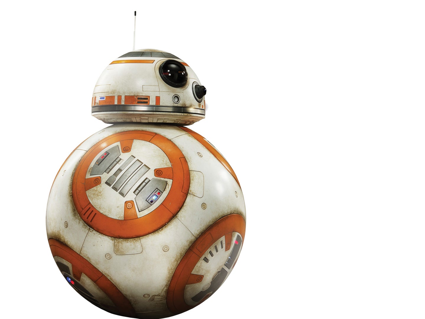 Engineers built seven versions of BB-8 for filming, plus one for red-carpet events.