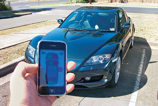 The in-car computer runs a web server with a secure management interface optimised for mobile devices such as iPhones and Android phones. It provides three different screens for Control, Telemetry, and Location.