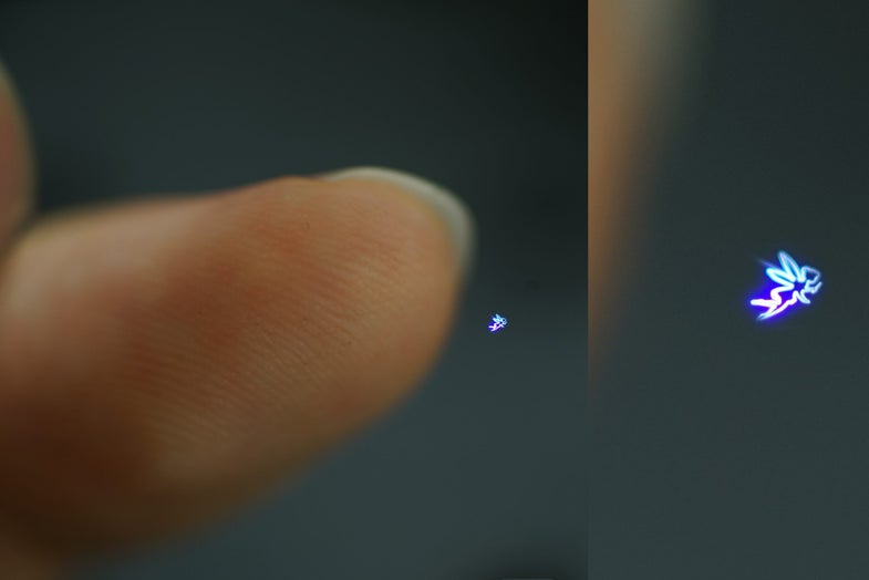Superfast Lasers Create A Hologram You Can Touch